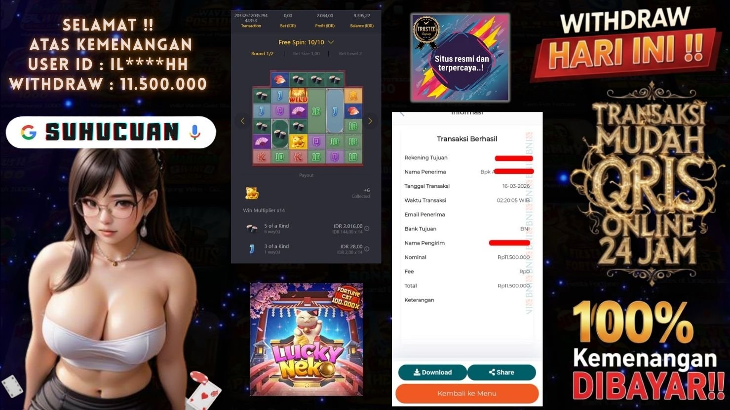 SUHUCUAN JACKPOT SLOT LUCKY NEKO